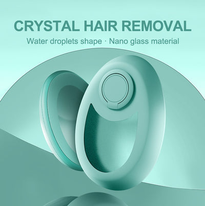 Crystal Hair Eraser - Painless Nano Glass Hair Remover | Magic Reusable Hair Removal Tool for Women & Men | Exfoliating Glass Epilator for Legs, Arms, Back, Chest - Portable & Safe